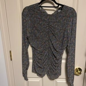 Ted Baker Rouched Front
Jersey SAVANNN Top Floral Sheer Blouse